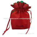 High-quality Red Satin Gift Pouch, Available in Various Colors, OEM Orders Welcomed